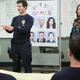 Andy Samberg (left), Chelsea Peretti